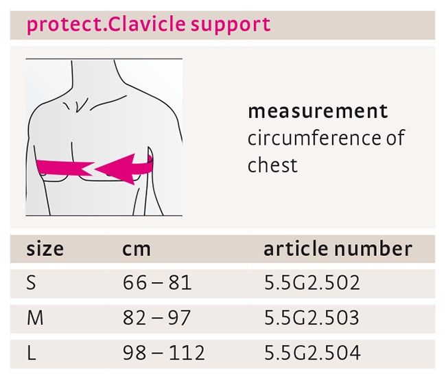 protect.Clavicle support for the clavicle from medi