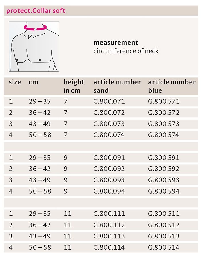 How To Measure Cervical Collar Size at Ellen Basham blog